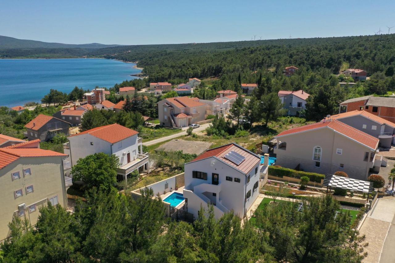 Apartment Vala, 4*, Sea View & Private Heated Pool Pridraga Екстер'єр фото